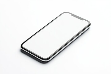 High Quality Visual of Modern Smartphone Isolated on White Background