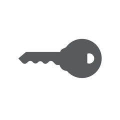 key icon isolated on white background. vector illustration