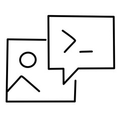Photo edit line vector