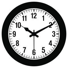 clock on white background