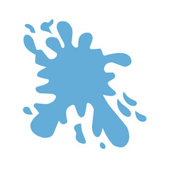 Liquid water splashes, falling aqua drops, sea or ocean waves and swirl. Blue water motion effects, flows, streams, spills and crown shape isolated on background, vector cartoon set