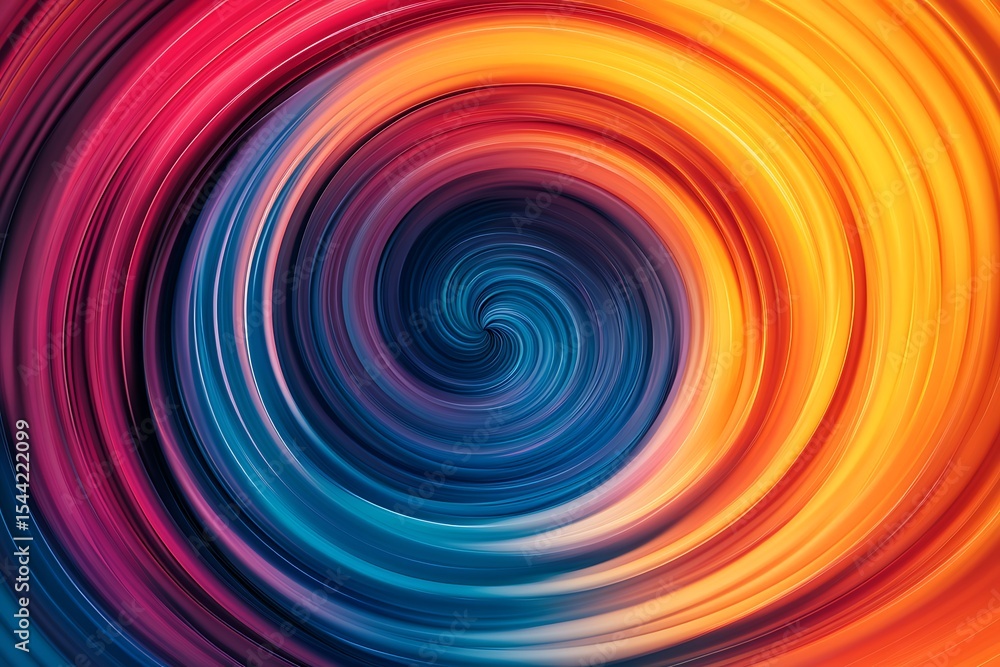Poster colorful swirl background with vibrant gradient colors creating dynamic spiral effect