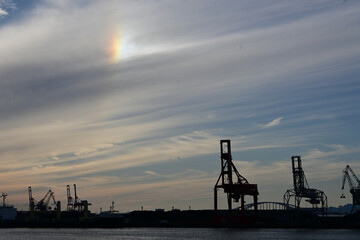 大阪湾の夕景