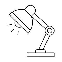 vector illustration of a lamp