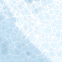 light blue water background and textured surface top view
