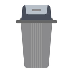 Modern Grey Trash Can Clean and Simple Waste Bin Design
