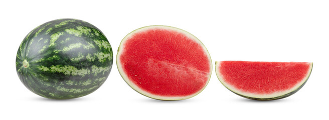 Watermelon isolated on transparent png ( Image from camera)