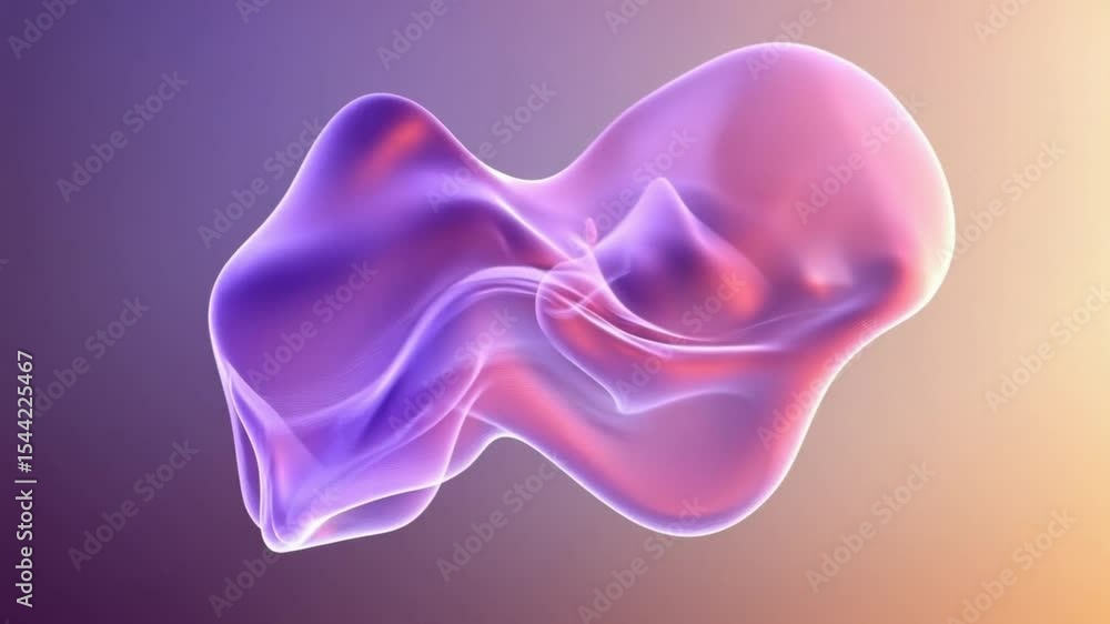 Poster abstract fluid sculpture: a captivating abstract sculpture takes form, with flowing curves and gradi