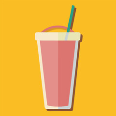 smoothie glass of ice cream 