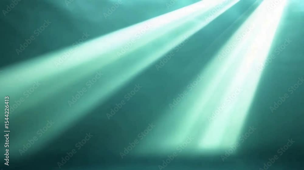 Aufkleber ray of light: a tranquil display of artistic light beams across a serene scene. the radiant glow cre