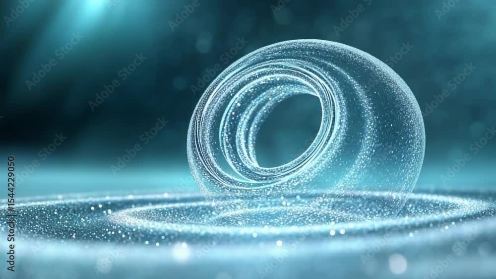 Poster Abstract Energy Coil: A captivating illustration of an abstract energy coil, its ethereal form shimmering against a backdrop of soft gradients and subtle light, conveying a sense of dynamism, energy.