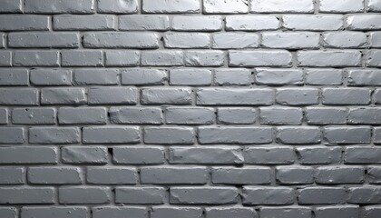 Obraz premium Metallic Silver Painted Brick Wall Texture for Industrial Designs