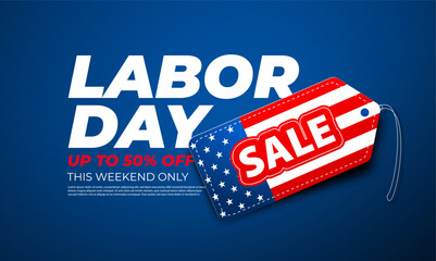 Happy Labor Day.Sale promotion Poster or Banner for American Labor Day and art template design, brochure style, banner, flyer, book, blank, card, poster design.