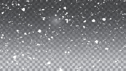 Snowflake design. Winter. Snowfall. White and blue. Scattered snowflakes. December theme. Snowy landscape. 