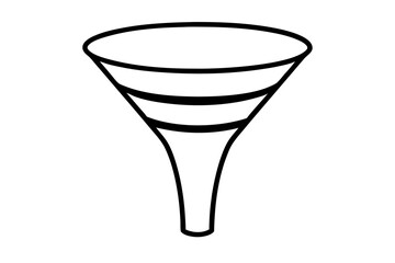 Funnel silhouette vector illustration