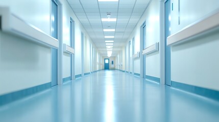 Blurred office workspace in the evening , interior workplace with cityscape for business presentation background, AI generated