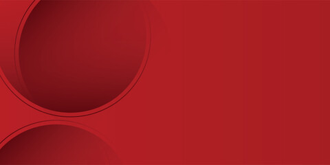 Vector red background with circles. Applicable for gift card illustration abstract modern nice simple