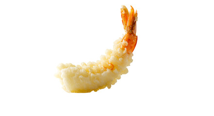 Crispy Golden Ebi Tempura Detailed Clip Art On Transparent Background Japanese Cuisine Realistic Seafood Dish