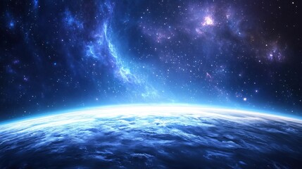 Cosmic panorama of a distant icy planet
