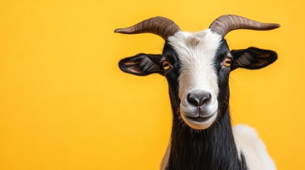 Close-up goat portrait