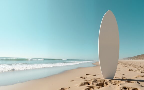surfboard on the beach. High quality