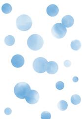 水彩風の青い丸が浮かぶ抽象的で柔らかい印象の背景素材｜青い円, 水彩, 背景, 模様, 丸, 抽象, デザイン