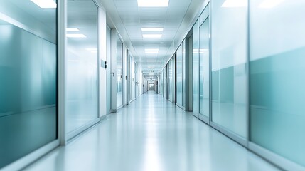 blur image background of corridor in hospital or clinic image