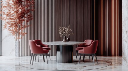 Modern dining room interior (1)