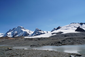 Panoramic view from Matterhorn Glacier Trail - Switzerland