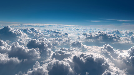 Beautiful blue sky background. AI generated Image