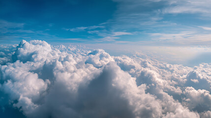 Beautiful blue sky background. AI generated Image
