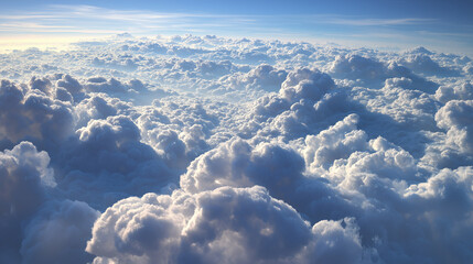 Beautiful blue sky background. AI generated Image