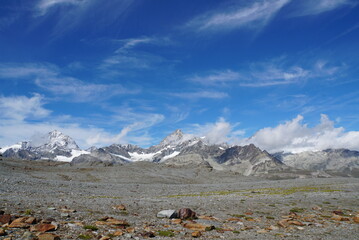 Panoramic view from Matterhorn Glacier Trail - Switzerland