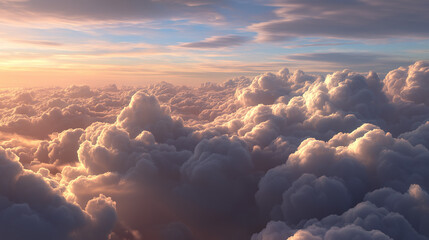 Beautiful blue sky background. AI generated Image