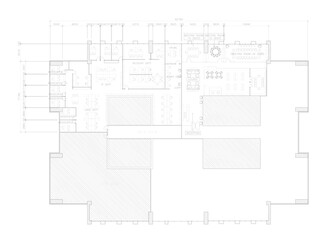 Drawings 2d furniture layout, meeting room layout, manager's room, vector-style office layout
