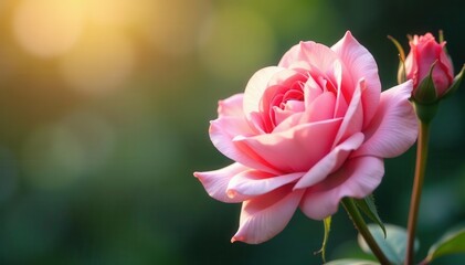 Delicate pink roses, soft light, nature aesthetic , aesthetic, soft focus