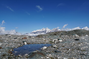 Panoramic view from Matterhorn Glacier Trail - Switzerland