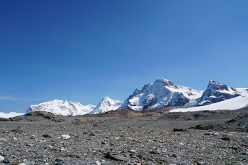 Monte Rosa view from Matterhorn Glacier Trail - Switzerland