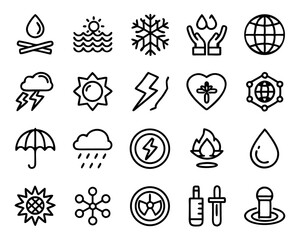 Resilience material icon thin line art design isolated on transparent background