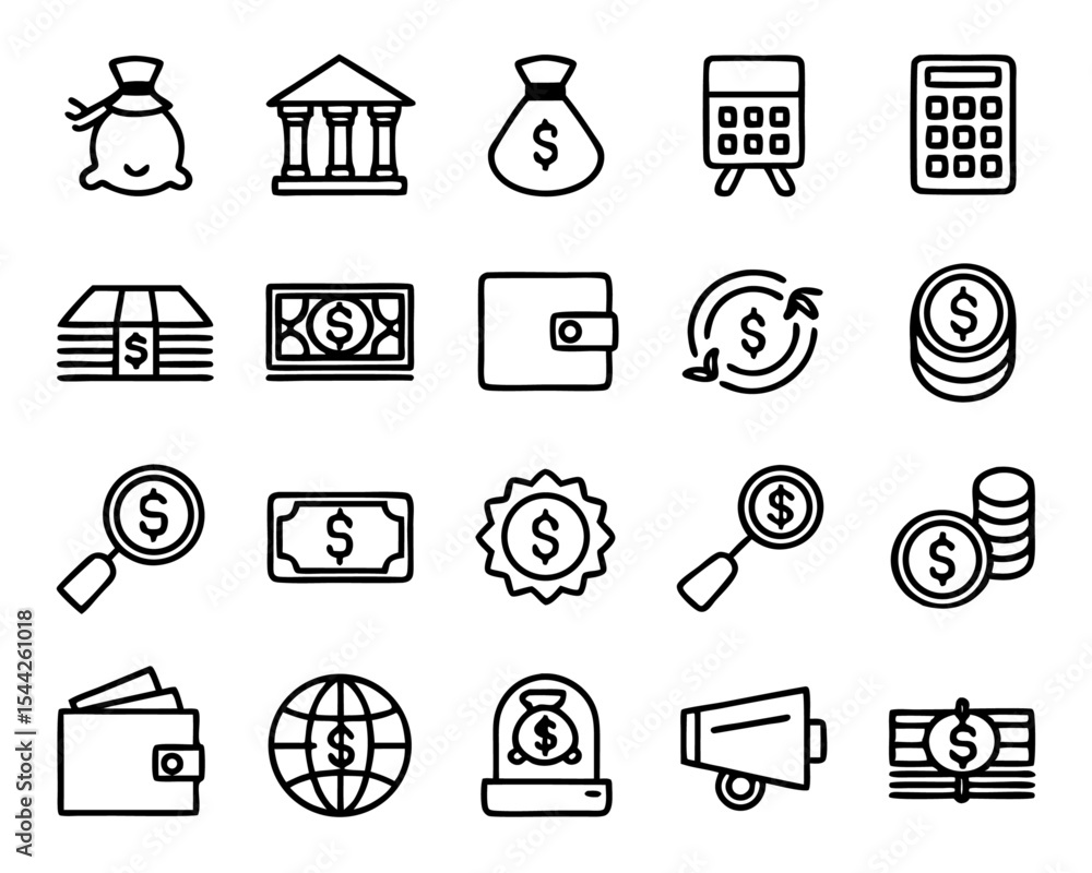 Poster thin line art transaction history icon isolated on transparent background