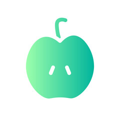 apple slice gradient icon