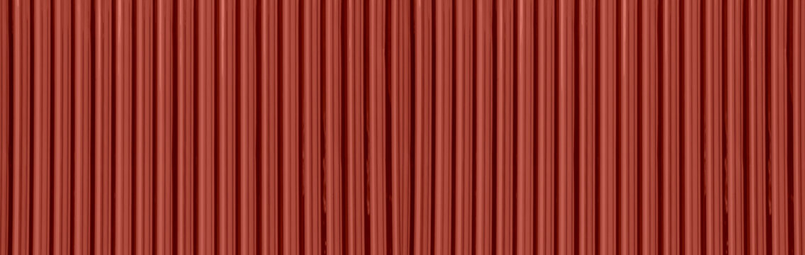 Metal roof red corrugated iron sheet aluminium background wall panel tile construction siding building line pattern texture seamless architecture plate frame for presentation product.