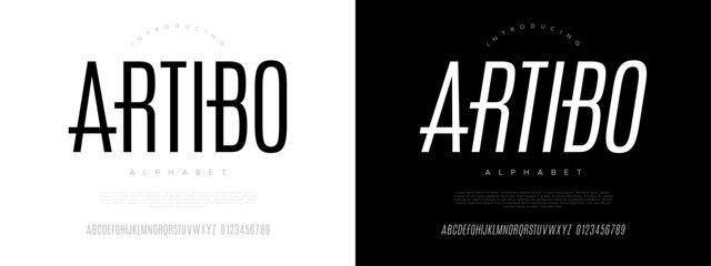 Elegant and elongated sans serif font with a modern vertical design, perfect for stylish titles and branding