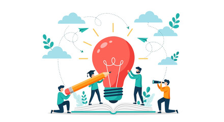 Collaborative Idea Generation with Open Book and Lightbulb