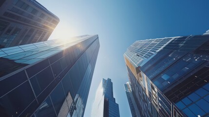 Solar panels on a high-rise building with solar trackers adjusting to the sunlight