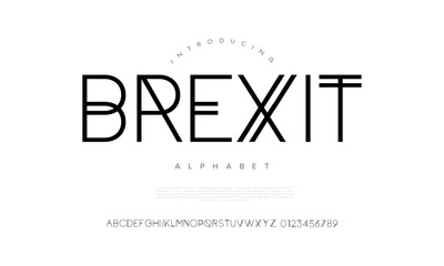 Bold and geometric futuristic typeface inspired by modern architecture and tech aesthetics