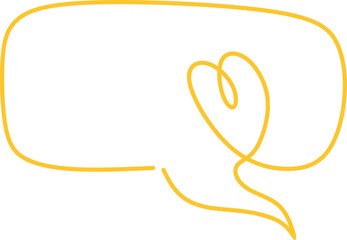 Line Art Speech Bubble