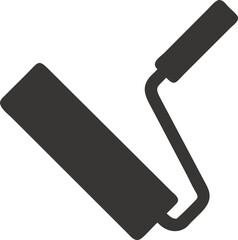 Paint roller simple icon. Vector illustration