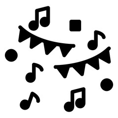 party decoration Solid icon