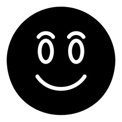 smile face Solid icon